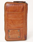 Spaghetti Western Swc432Cg Coin Purse Vintage Handmade Drum Dyed Genuine European Cowhide Leather Women Bag Western Handbag Purse