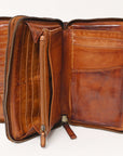 Spaghetti Western Swc432Cg Coin Purse Vintage Handmade Drum Dyed Genuine European Cowhide Leather Women Bag Western Handbag Purse