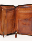Spaghetti Western Swc432Cg Coin Purse Vintage Handmade Drum Dyed Genuine European Cowhide Leather Women Bag Western Handbag Purse