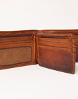 Spaghetti Western Swc463Cg Wallet Vintage Handmade Drum Dyed Genuine European Cowhide Leather Women Bag Western Handbag Purse