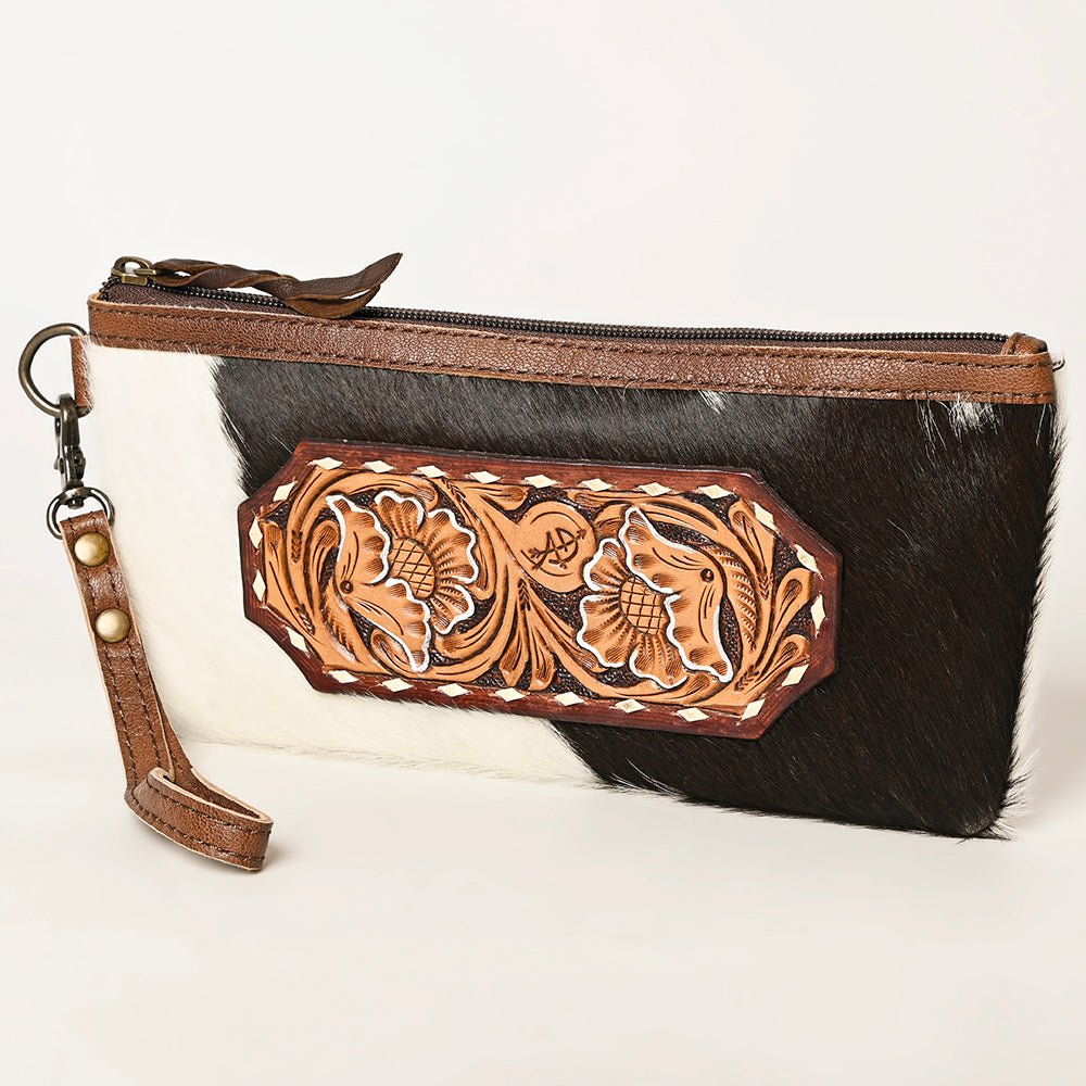 American Darling Wristlet Genuine Leather Women Bag W. Handbag Purse –