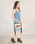 American Darling Small Crossbody Saddle Blanket Genuine Leather women bag western handbag purse
