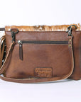 American Darling Hand Tooled Hair-On Genuine Leather Women Bag Western Handbag Purse