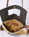 American Darling Hand Tooled Hair-On Genuine Leather Women Bag Western Handbag Purse