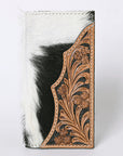 OHLAY KBG225 Coin Purse Hand Tooled Hair-On Genuine Leather women bag western handbag purse