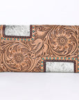 OHLAY KBG234 Coin Purse Hand Tooled Hair-On Genuine Leather women bag western handbag purse