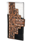 OHLAY KBG239 Coin Purse Hand Tooled Hair-On Genuine Leather women bag western handbag purse