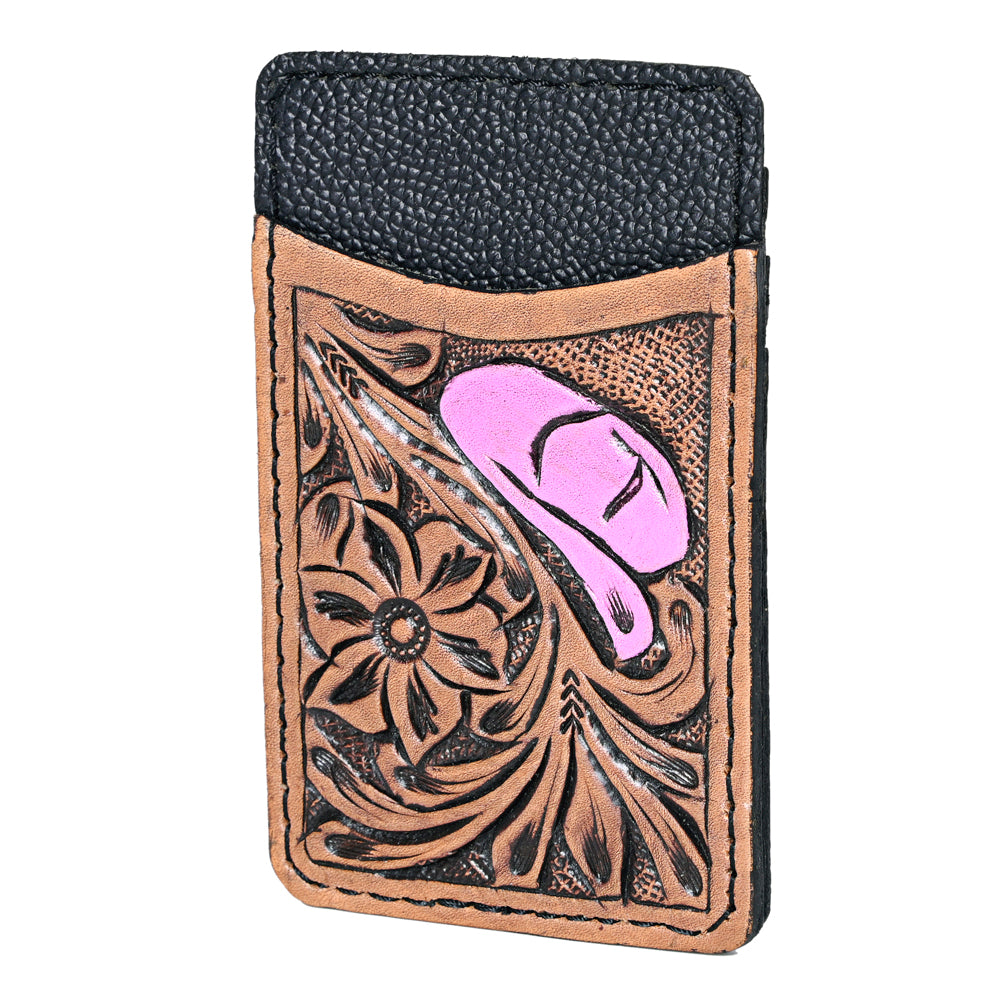 OHLAY KBG240 Card-Holder Hand Tooled Genuine Leather women bag western handbag purse