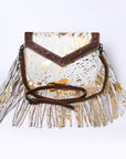 OHLAY KBG243 ENVELOPE Hand Tooled Hair-on Genuine Leather women bag western handbag purse