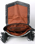 OHLAY KBG244 Backpack Hand Tooled Hair-On Genuine Leather women bag western handbag purse