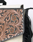 OHLAY KBG244 Backpack Hand Tooled Hair-On Genuine Leather women bag western handbag purse