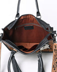 OHLAY KBG245 TOTE Hand Tooled Hair-on Genuine Leather women bag western handbag purse