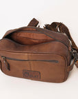 OHLAY TOILETRY  Hair-on Genuine Leather women bag western handbag purse