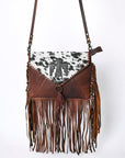 OHLAY KBG251 ENVELOPE Embossed Hair-on Genuine Leather women bag western handbag purse