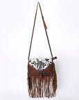 OHLAY KBG251 ENVELOPE Embossed Hair-on Genuine Leather women bag western handbag purse