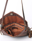 OHLAY KBG251 ENVELOPE Embossed Hair-on Genuine Leather women bag western handbag purse