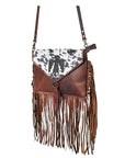 OHLAY KBG251 ENVELOPE Embossed Hair-on Genuine Leather women bag western handbag purse