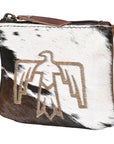 OHLAY KBG254 Coin Purse Hair-On Genuine Leather women bag western handbag purse