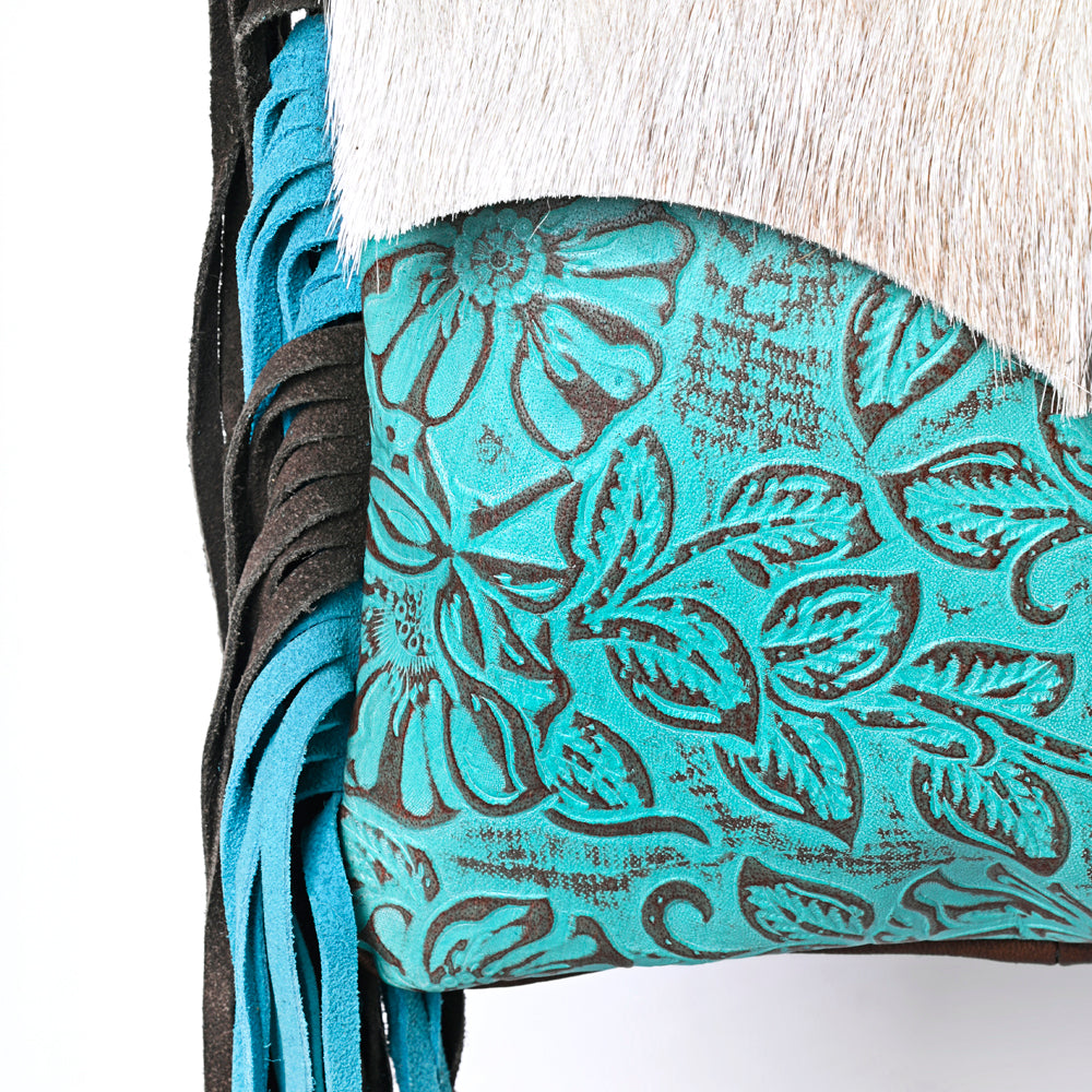OHLAY Envelope Embossed Hair-On Genuine Leather Women Bag Western Handbag Purse | Womens Handbags Belt for Summer