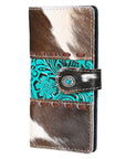 OHLAY Coin Purse Hand Tooled Hair-On Genuine Leather Women Bag Western Handbag | for Cute
