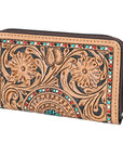 OHLAY KBG267 Coin Purse Hand Tooled Genuine Leather women bag western handbag purse