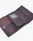 OHLAY WALLET Hand Tooled Hair-on Genuine Leather women bag western handbag purse