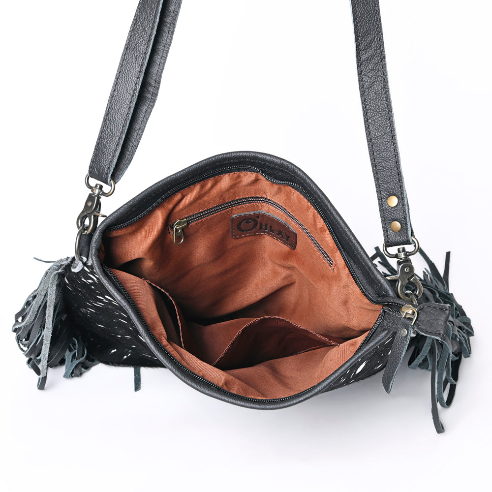 OHLAY KBG269 Cross Body Hair-On Genuine Leather women bag western handbag purse