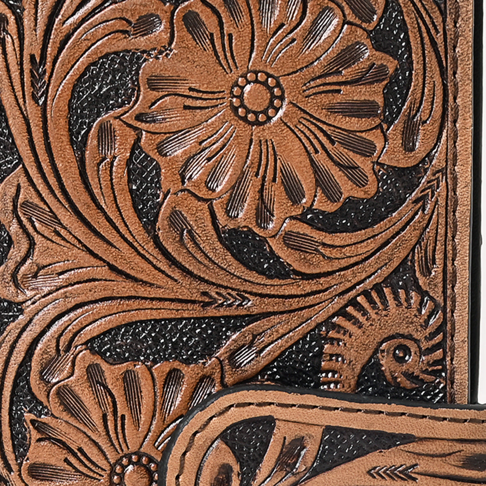 OHLAY Coin Purse Hand Tooled Genuine Leather Western Women Bag | Handbag Wallet Purses for Cute