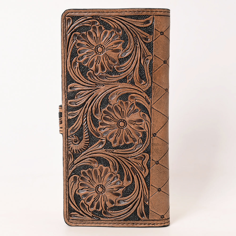 OHLAY Coin Purse Hand Tooled Genuine Leather Western Women Bag | Handbag Wallet Purses for Cute