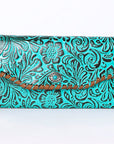 OHLAY KBG273 Coin Purse Embossed Genuine Leather women bag western handbag purse