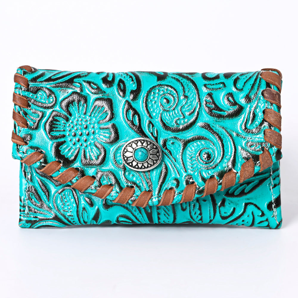 OHLAY KBG279 Coin Purse Embossed Genuine Leather women bag western handbag purse