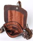 OHLAY KBG280 Cross Body Hand Tooled Hair-On Genuine Leather women bag western handbag purse