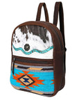 OHLAY SKBG284 Backpack Upcycled Wool Embossed Hair-On Genuine Leather women bag western handbag purse