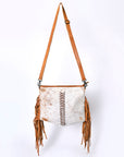 OHLAY LARGE CROSSBODY  Hair-on Genuine Leather women bag western handbag purse