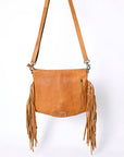OHLAY LARGE CROSSBODY  Hair-on Genuine Leather women bag western handbag purse