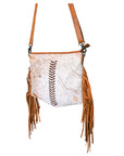 OHLAY LARGE CROSSBODY  Hair-on Genuine Leather women bag western handbag purse