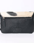 OHLAY WALLET Hand Tooled Hair-on Genuine Leather women bag western handbag purse