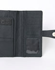 OHLAY KBG295 Coin Purse Embossed Genuine Leather women bag western handbag purse