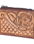 OHLAY KBG309 Coin Purse Hand Tooled Hair-On Genuine Leather women bag western handbag purse