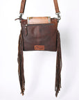 OHLAY KBG313 Cross Body Hand Tooled Hair-On Genuine Leather women bag western handbag purse