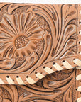 OHLAY WALLET Hand Tooled  Genuine Leather women bag western handbag purse