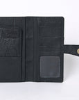 OHLAY KBG318 Coin Purse Embossed Hair-On Genuine Leather women bag western handbag purse