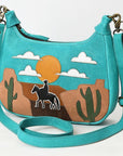 American Darling ADBGM355 Genuine Leather Women Bag Western Handbag Purse