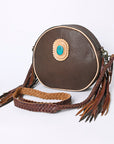 American Darling ADBGM292B Genuine Leather Women Bag Western Handbag Purse