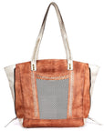 Never Mind Nmbgm135A Tote Vintage Handmade Genuine Cowhide Leather Women Bag Western Handbag Purse