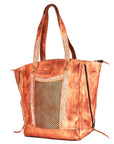 Never Mind Nmbgm135B Tote Vintage Handmade Genuine Cowhide Leather Women Bag Western Handbag Purse