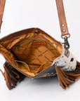 ADBG1219 American Darling Hand Tooled Hair On Genuine Leather Women Bag Western Handbag Purse