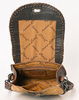American Darling ADBG1221 Hand Tooled Hair-On Genuine Leather Women Bag Western Handbag Purse