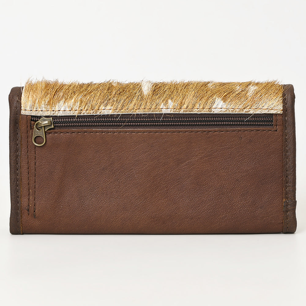 American Darling ADBG1223 Wallet Hair On Genuine Leather women bag western handbag purse