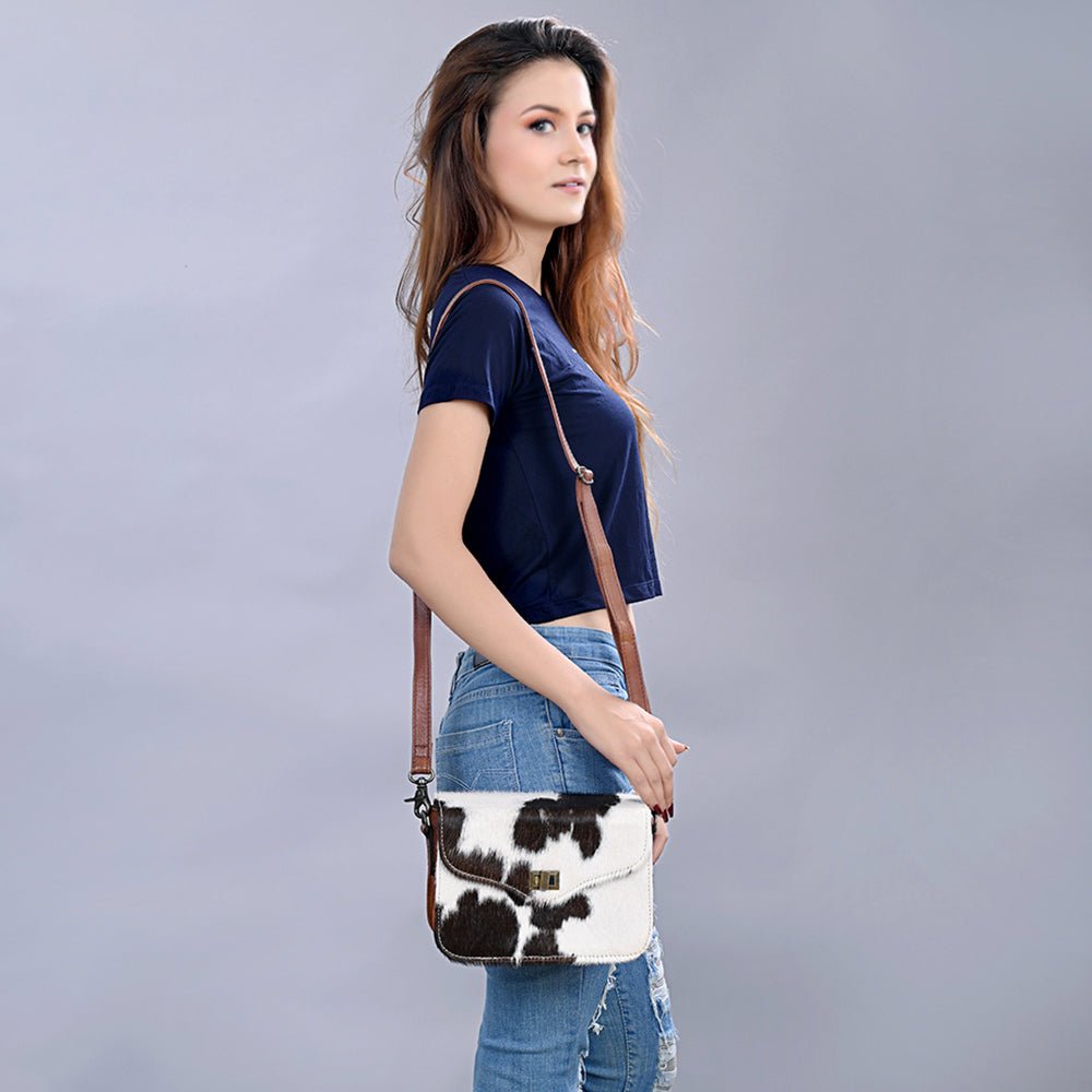American Darling Small Crossbody Hair On Genuine Leather Women Bag Western Handbag Purse
